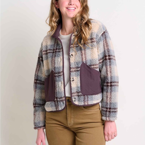Toad&Co Jackets & Blazers - Toad&co Sespe Sherpa Jacket in Color
Light Ash Plaid XS NWOT NEW WITHOUT TAGS